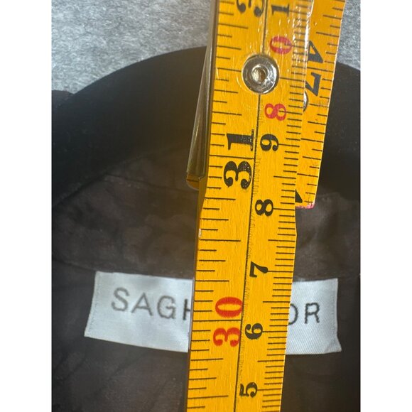 Sag Harbor Womens 1X Floral Button-Up Shirt Brown & Black - Picture 5 of 6